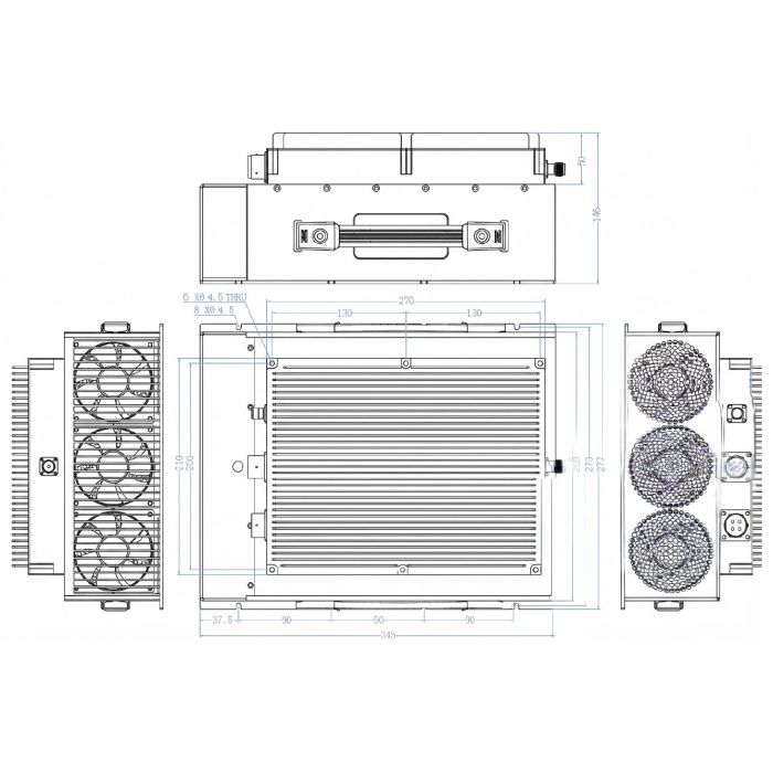 2-6GHz 200W Power Amplifier (SSPA-20G60-200A/E-HS)